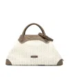 Gianni Chiarini Top Double Handle Shoulder Bag In White
