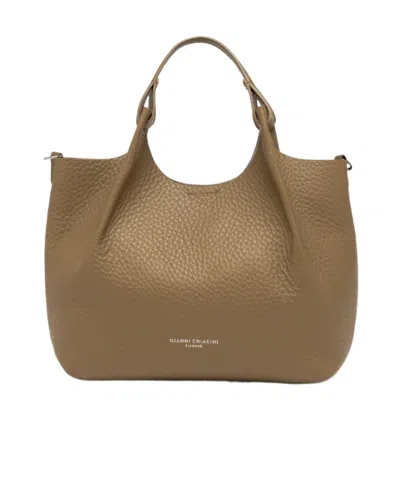 Gianni Chiarini Top Handle Shoulder Bag In Brown
