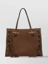 Gianni Chiarini Top Handle Shoulder Bag With Lace-up Detailing