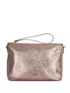 Gianni Chiarini Top-zip Wrist-strap Clutch Bag In Pink