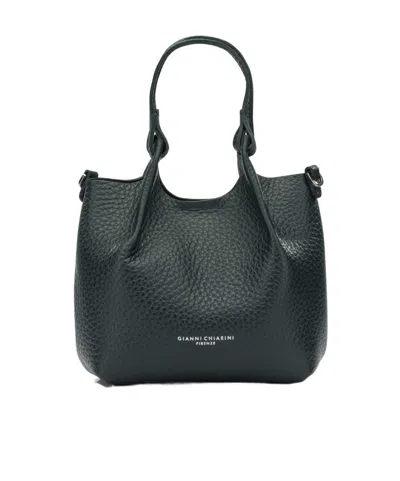 Gianni Chiarini Dua Grained Leather Tote Bag In Orange
