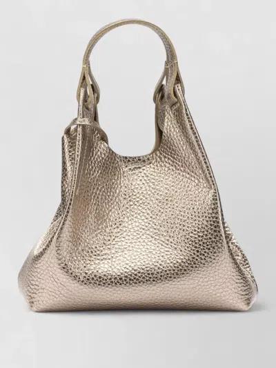 Gianni Chiarini Tote Bag Metallic Look Detachable Strap