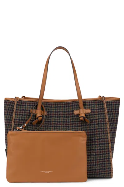 Gianni Chiarini Tote Bag With Included Pouch In Brown