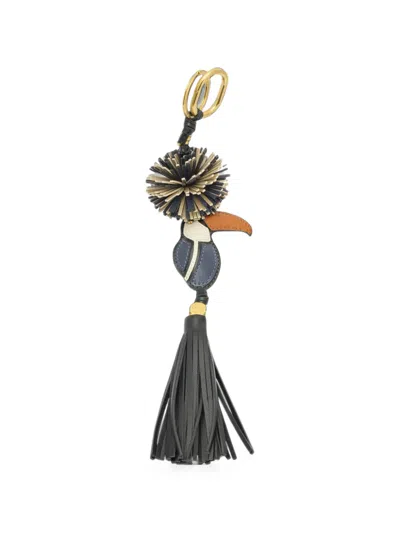 Gianni Chiarini Toucan Tassel Keyring In Blue