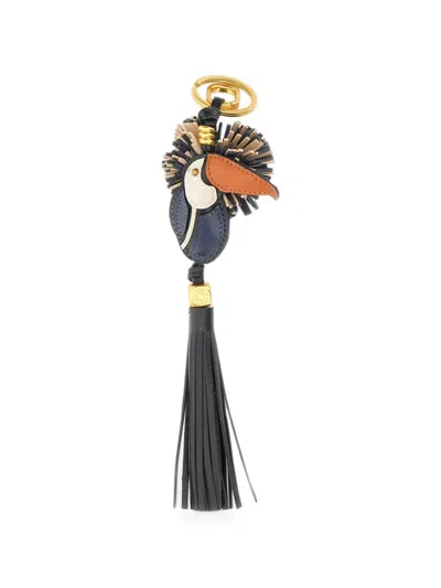 Gianni Chiarini Toucan-design Tassel Keyring In Multi