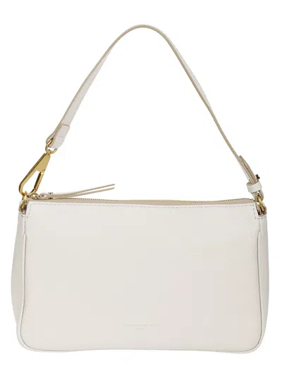 Gianni Chiarini Versatile Leather Shoulder Bag In White