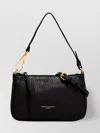 Gianni Chiarini Brooke Clutch Bag In Maxi Grain Leather In Black