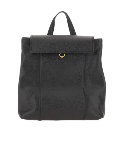 Gianni Chiarini Vicky Hammered Leather Backpack In Black