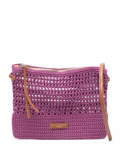 Gianni Chiarini Victoria Cross Body Bag In Purple