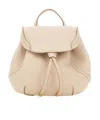 Gianni Chiarini Violette Hammered-leather Backpack In Pink
