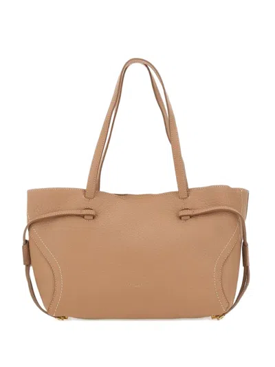 Gianni Chiarini Violette Leather Tote Bag In Brown