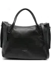 Gianni Chiarini Virginia Grained Leather Tote Bag In Black