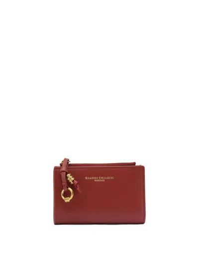 Gianni Chiarini Wallets & Card Holders Red In Brown