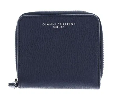 Gianni Chiarini Zip-fastening Leather Wallet In Blue