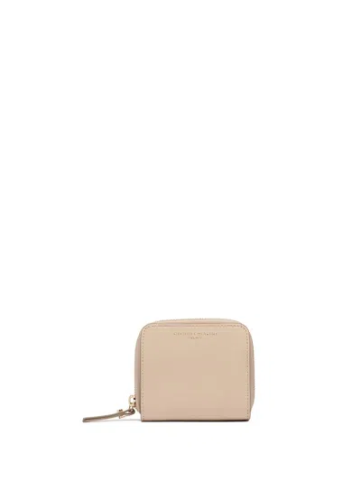 Gianni Chiarini Wallets Small Cream Cowhide Wallet In Neutral