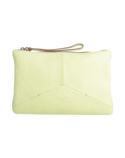 Gianni Chiarini Woman Clutch Pastel Yellow Size - Leather