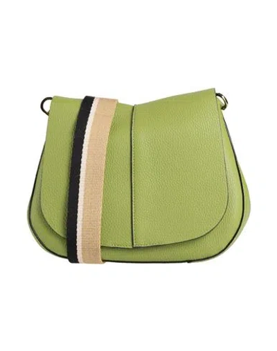 Gianni Chiarini Woman Cross-body Bag Green Size - Leather