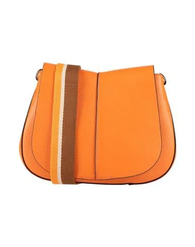 Gianni Chiarini Woman Cross-body Bag Orange Size - Soft Leather