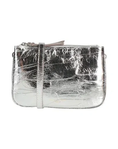 Gianni Chiarini Woman Cross-body Bag Silver Size - Leather