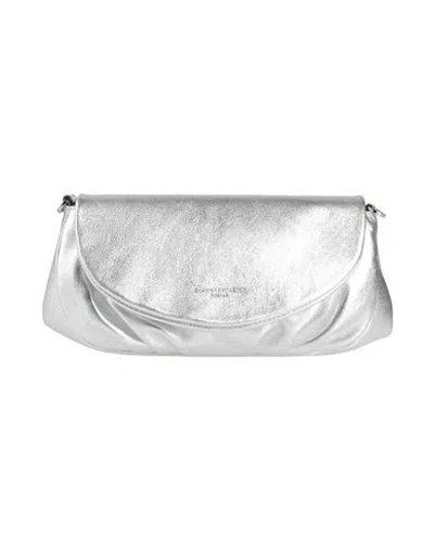 Gianni Chiarini Woman Cross-body Bag Silver Size - Leather