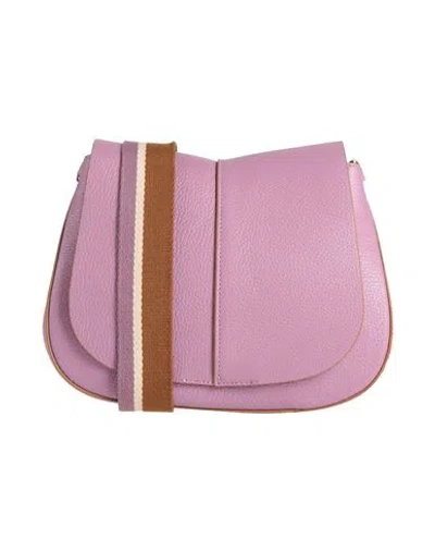 Gianni Chiarini Woman Cross-body Bag Mauve Size - Leather In Purple