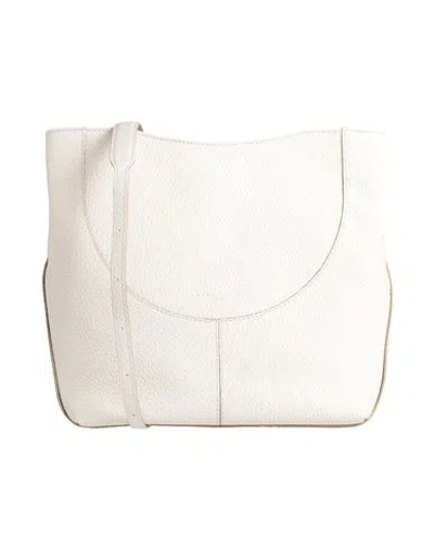 Gianni Chiarini Woman Cross-body Bag Off White Size - Leather