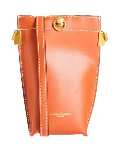 Gianni Chiarini Woman Cross-body Bag Orange Size - Leather