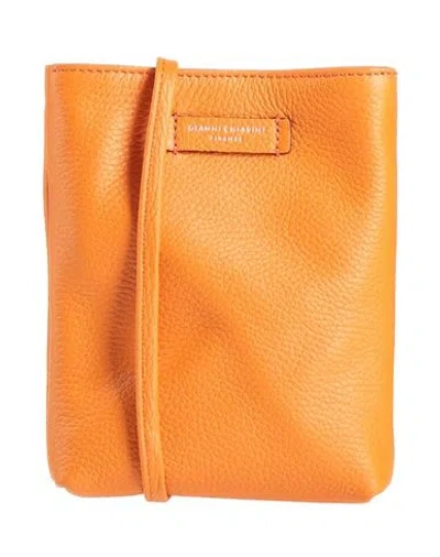 Gianni Chiarini Woman Cross-body Bag Orange Size - Leather