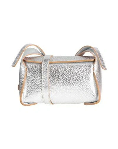 Gianni Chiarini Woman Cross-body Bag Silver Size - Leather