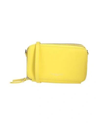 Gianni Chiarini Woman Cross-body Bag Yellow Size - Leather