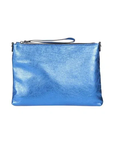 Gianni Chiarini Woman Handbag Blue Size - Soft Leather