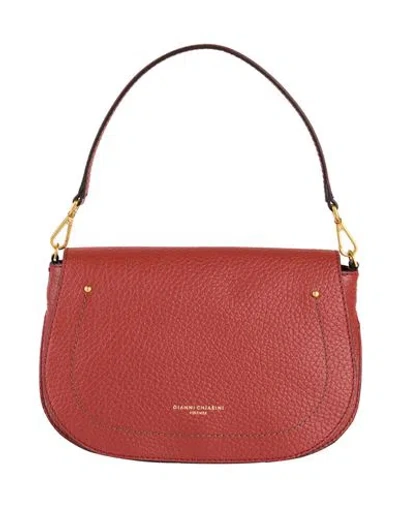 Gianni Chiarini Woman Handbag Brick Size - Leather In Red