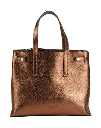 Gianni Chiarini Woman Handbag Bronze Size - Leather In Yellow