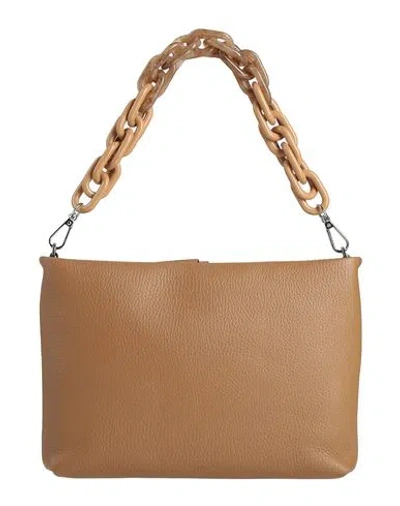 Gianni Chiarini Woman Handbag Camel Size - Leather In Sand