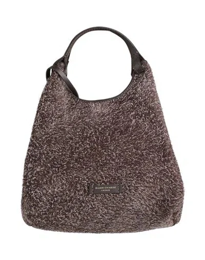 Gianni Chiarini Woman Handbag Dark Brown Size - Cow Leather