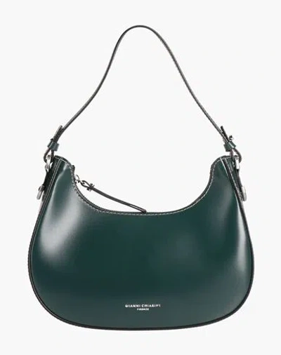 Gianni Chiarini Woman Handbag Dark Green Size - Calfskin