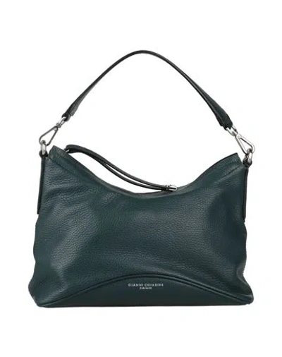 Gianni Chiarini Woman Handbag Dark Green Size - Leather