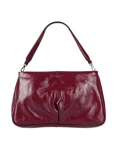 Gianni Chiarini Woman Handbag Deep Purple Size - Leather In Burgundy