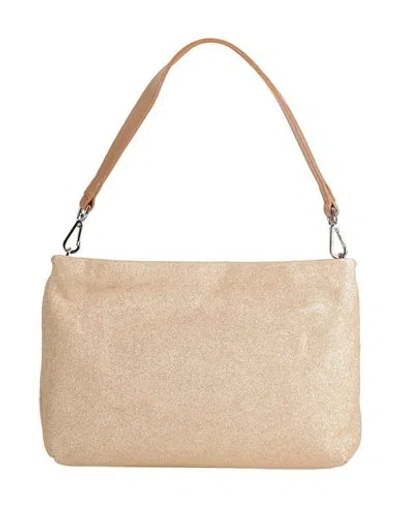 Gianni Chiarini Woman Handbag Platinum Size - Leather In Gold