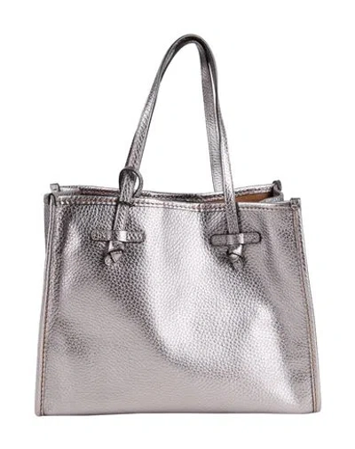 Gianni Chiarini Woman Handbag Gunmetal Size - Cow Leather In Gray