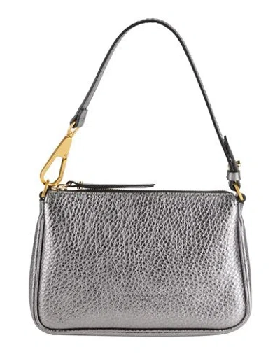 Gianni Chiarini Woman Handbag Gunmetal Size - Leather In Gray
