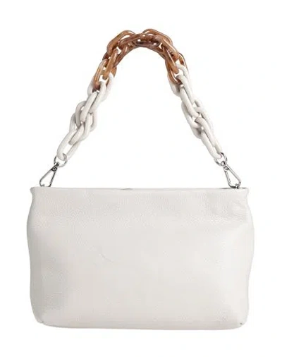 Gianni Chiarini Woman Handbag Light Grey Size - Leather