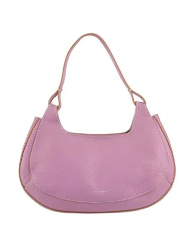 Gianni Chiarini Woman Handbag Mauve Size - Leather In Purple