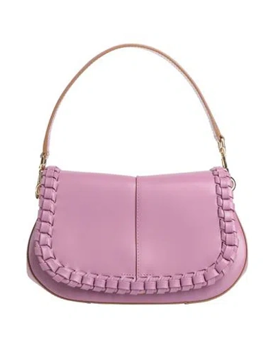 Gianni Chiarini Woman Handbag Mauve Size - Leather In Purple