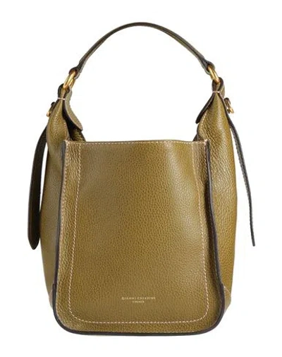 Gianni Chiarini Woman Handbag Military Green Size - Cow Leather