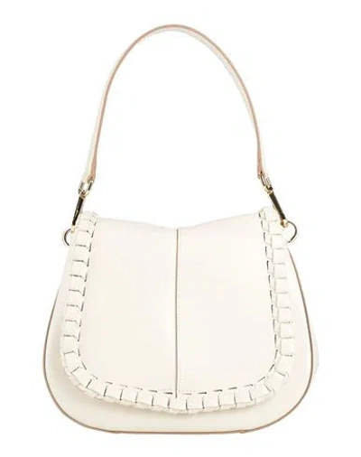 Gianni Chiarini Woman Handbag Off White Size - Leather