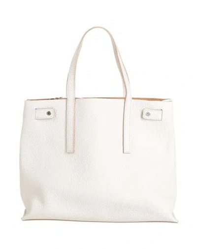 Gianni Chiarini Woman Handbag Off White Size - Leather
