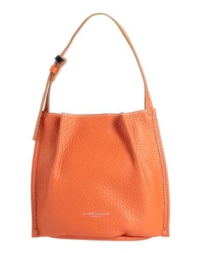 Gianni Chiarini Woman Handbag Orange Size - Leather