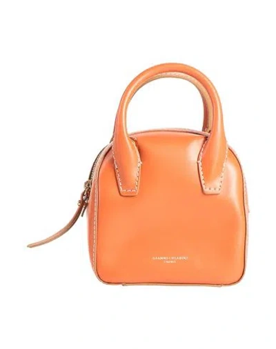 Gianni Chiarini Woman Handbag Orange Size - Leather