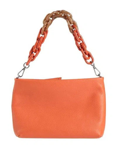 Gianni Chiarini Woman Handbag Orange Size - Leather